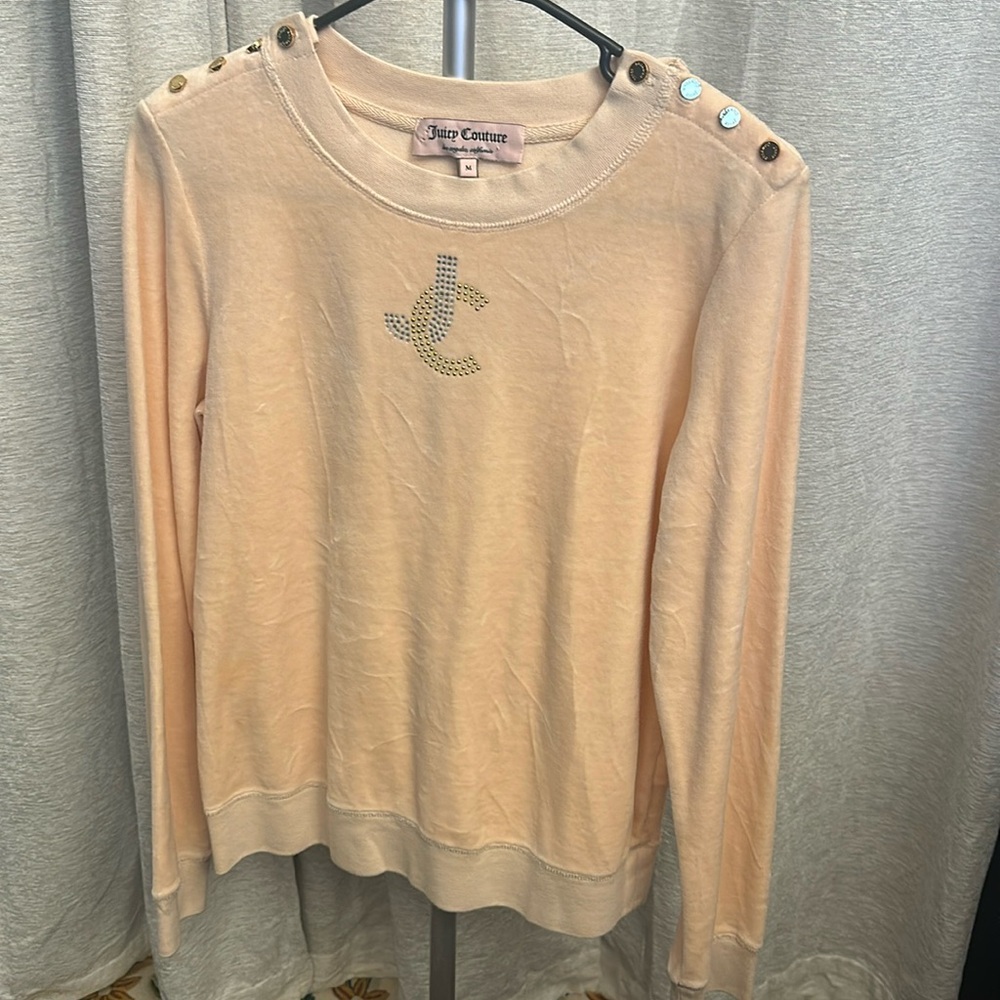 Juicy Brand Velour Velvet Soft Pajama top Size medium super soft and cozy